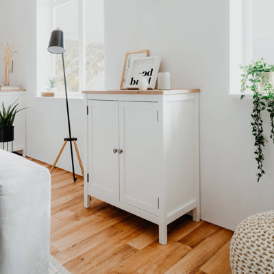Zaha Solid Wood 2 - Door Standard Accent Cabinet
