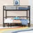 Metal Bunk Bed With Guardrails-626206294