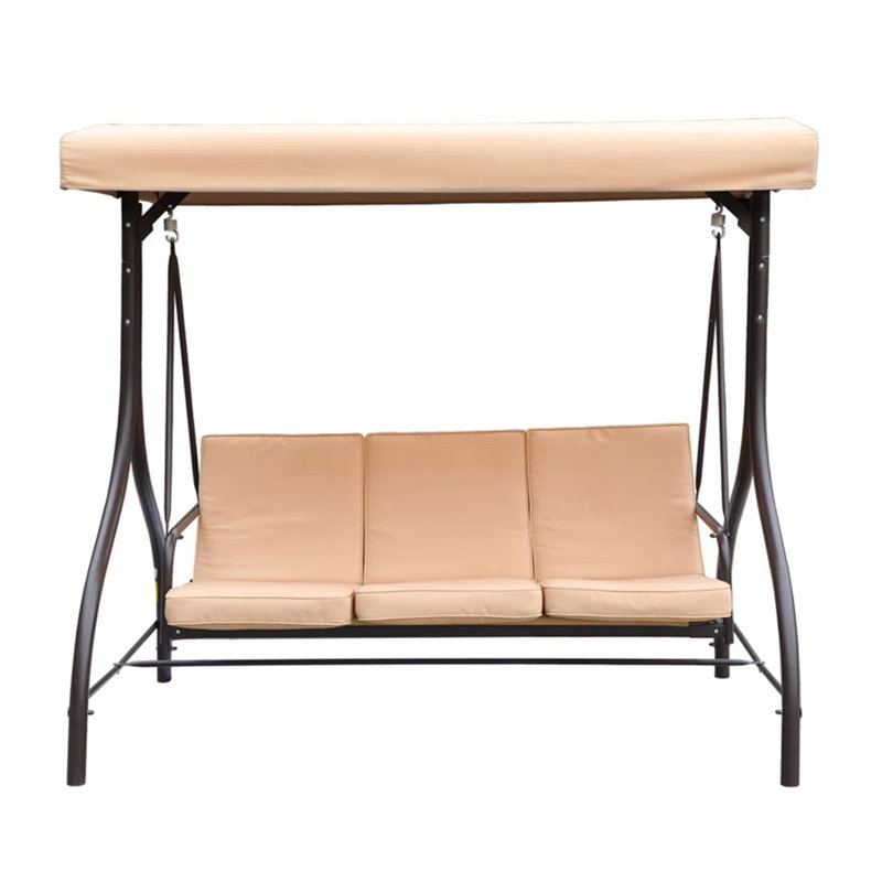 Balancelle avec auvent réglable, Beige