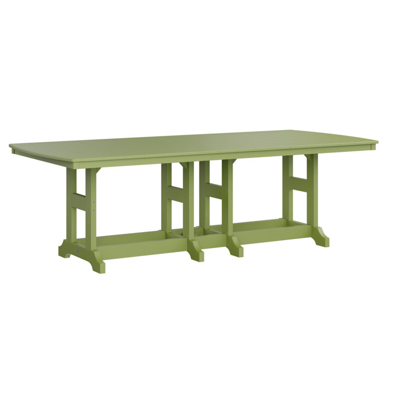 Table de salle à manger rectangulaire 96 po Berlin Gardens Garden Classic, H 30,87 po x l 96 po x P 44 po, Vert kiwi