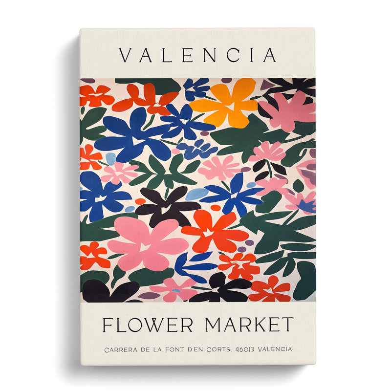 Valencia Flower Market Exhibition No. 7 - Wrapped Canvas, 50cm H x 35cm W