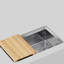 Inteos SILGRANIT 33" Single Bowl Reversible Undermount Workstation Kitchen Sink - Truffle