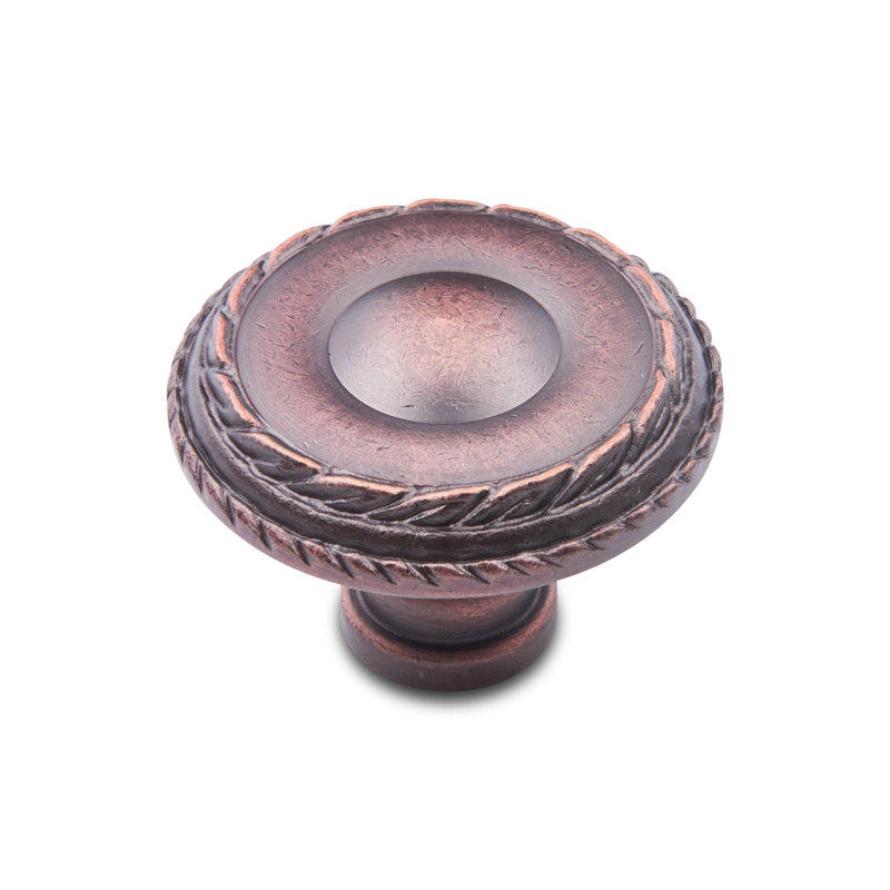 Poignée à double tranchant CK Series, Diamètre du bouton 1,5 po, Distressed Copper