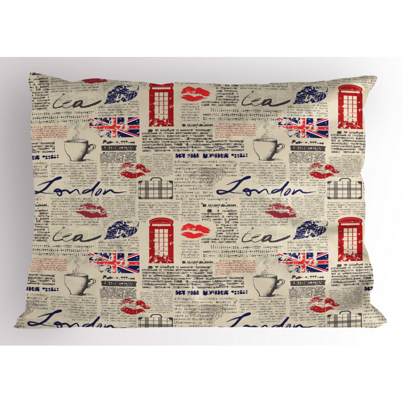 Love Polyester Sham Set, Queen