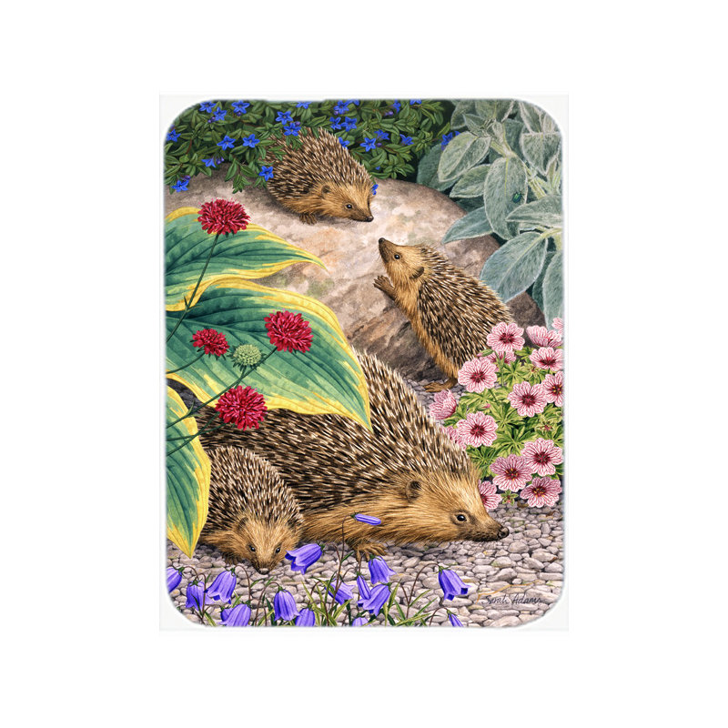 Planche à découper en verre caroline trésors s Hedgehog
