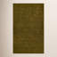 Tapis vert en laine tissé à la main Meile Contour-1555668542