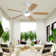 Sofucor 52" 5-Blades Standard Ceiling Fan with LED Lights and Remote Control-Nova