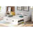 Extending Daybed With Trundle, Wooden Daybed With Trundle, White-250204886