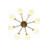 8-light Glass Globe Semi-flush Mount-334467763