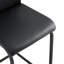 Ensemble de 2 chaises noires en polyuréthane
