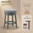Upholstered Swivel Solid Wood Frame Bar Stool-22084181-22084202