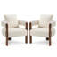 Chaise d'appoint Mid-Century moderne pour coin lecture et chambre à coucher-437778042