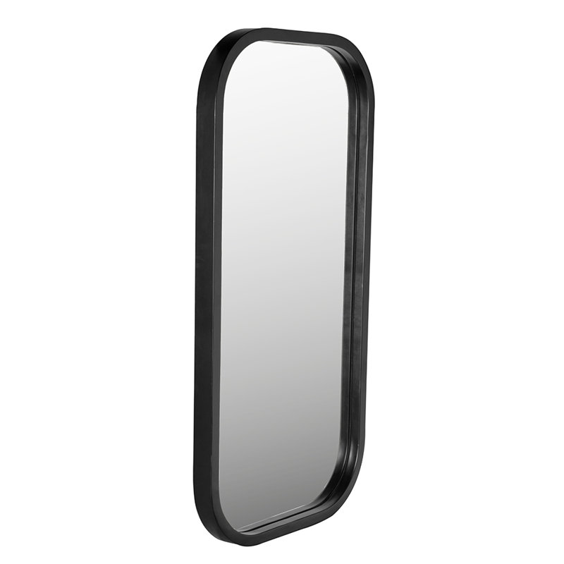 Miroir Gorky II, cadre en métal noir