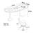 Crescent-Shaped Solid Wood Desk-923097761