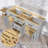 Bathroom Vanity Base Solid Wood 60'' Double Bathroom Vanity Base Only-94710672
