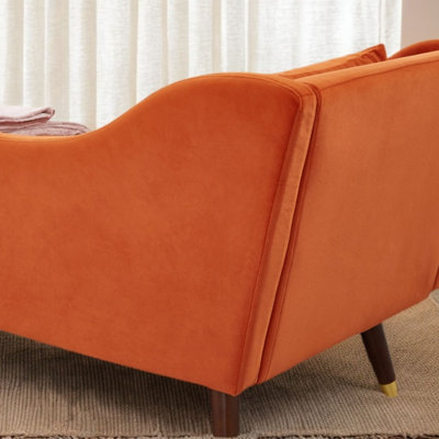 Chaise longue en velours Dunwall