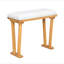 Table de salle à manger en bois massif Farmhouse Modern - Conception peu encombrante