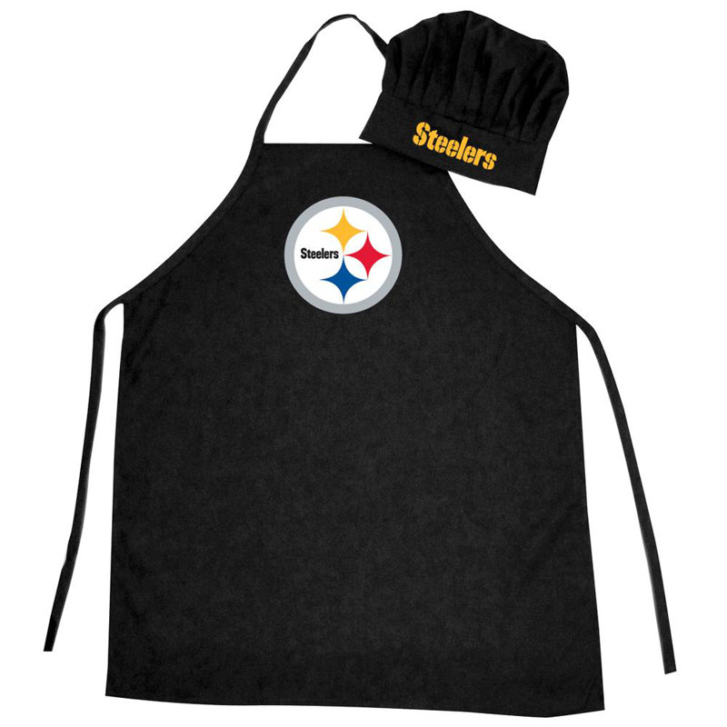 NFL No Pattern Apron Sets, Pittsburgh Steelers