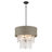 Bayou Breeze Coleeta - 6 Light Dual Mount (Pendant & Semi Flush) In Coal Finish