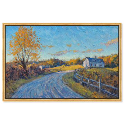Country Home Autum Landscape par Art Remedy