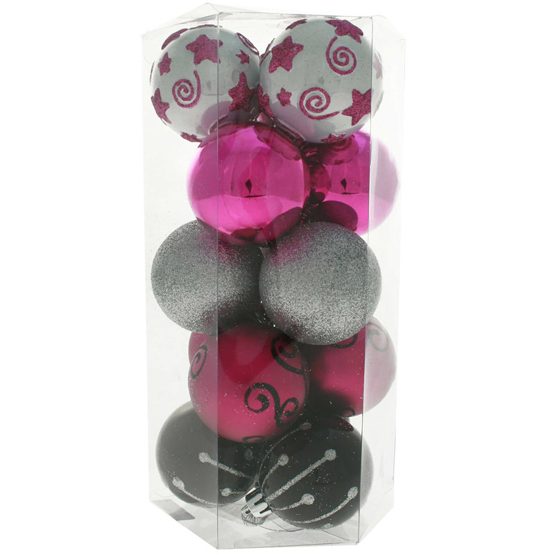 25cm Bauble, Hot Pink