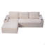 Canapé modulaire 104 po Cloud, canapé modulaire moderne avec assise profonde, canapé en velours côtelé sans méridienne-1882213161