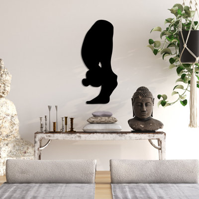 Stylish Black Decorative Metal Wall Accessory, 10.2 x 23.6 inches | 100% Durable Metal, Thickness: 0.06 inches | Perfect for Home Decor, Modern Aesthetic, and Unique Wall Art Accent for Any Space