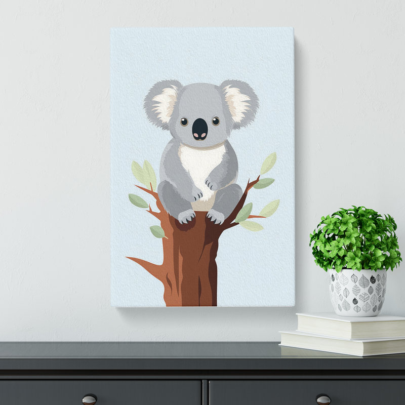 Koala Bear Minimalism No.2 - No Frame Print, 76cm H x 50cm W x 3cm D