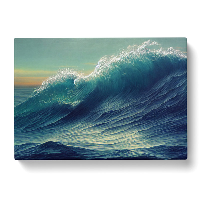Sculptured Ocean Wave - Wrapped Canvas, 35cm H x 50cm W x 3cm D
