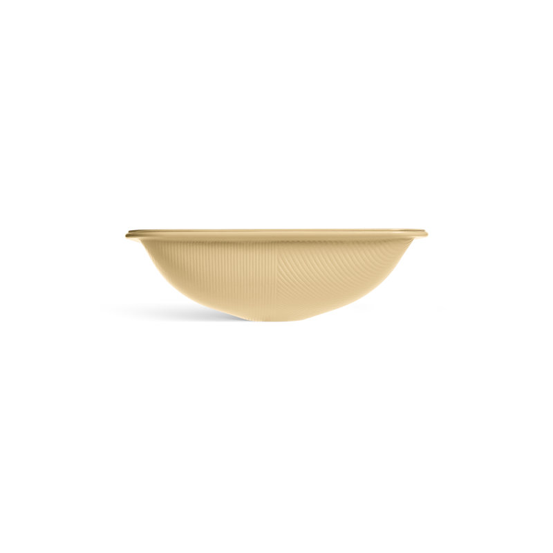 Yepsen Glass Undermount Bathroom Sink, Gold