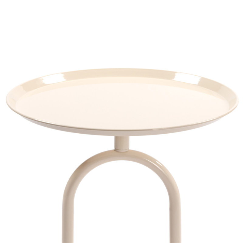 Table de bout en forme de lanterne en métal, petite table d'appoint ronde, table basse moderne à cocktail, petit piédestal d'appoint pour petits coins de salon, hauteur de 21,3 po