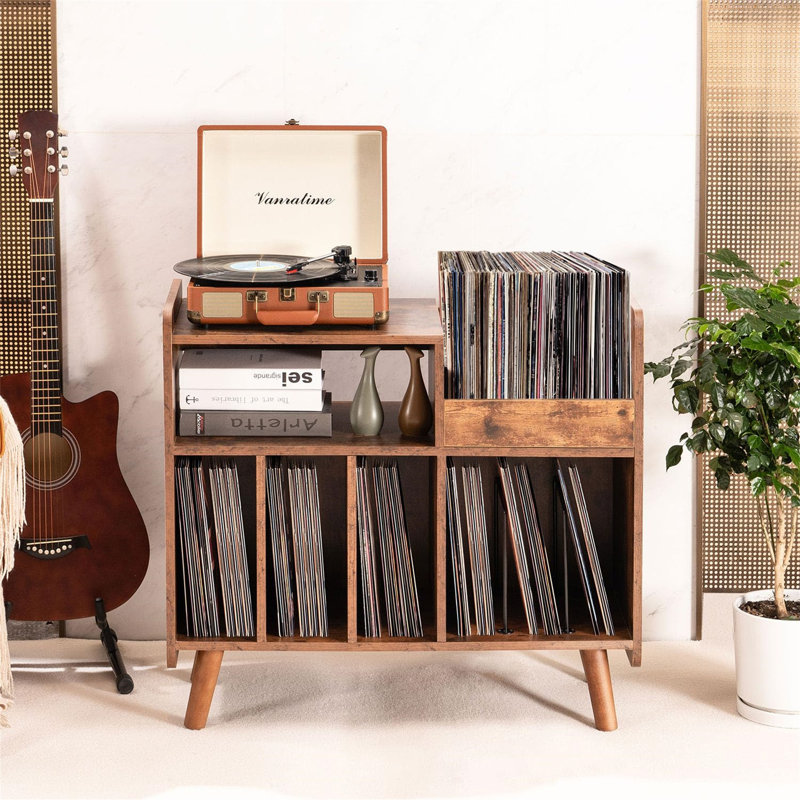 81.2cm H Media Shelves, Brown