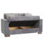 Rembourré avec rangement, gris - Polyvalent pour différentes occasions Compartiment de rangement convertible en microfibre