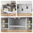 39.8" Wide Hall Tree With Bench And Shoe Storage, Entryway Bench With Diamond Wire Mesh Design, Coat Rack Shoe Bench For Hallway