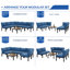 6 - Person Sectional Seating Group with Cushions-1943949605