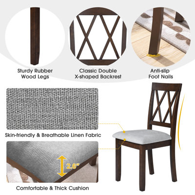 Chaises de salle à manger 4 pièces