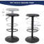 Tabourets de bar 1 pièce, tabourets de bar pivotants à hauteur réglable, tabourets de bar Airlift en métal, chaises de bar à hauteur de comptoir sans dossier pour cuisine, salle à manger, pub, café-1089634113-1089634115