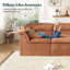 Canapé modulaire en nuage de 112 po avec repose-pieds profond Bonord-961229986