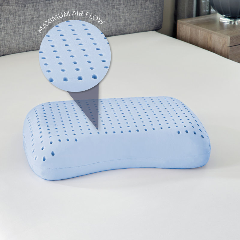 Ultra Firm Gel-Infused Memory Foam Back Sleeper Pillow
