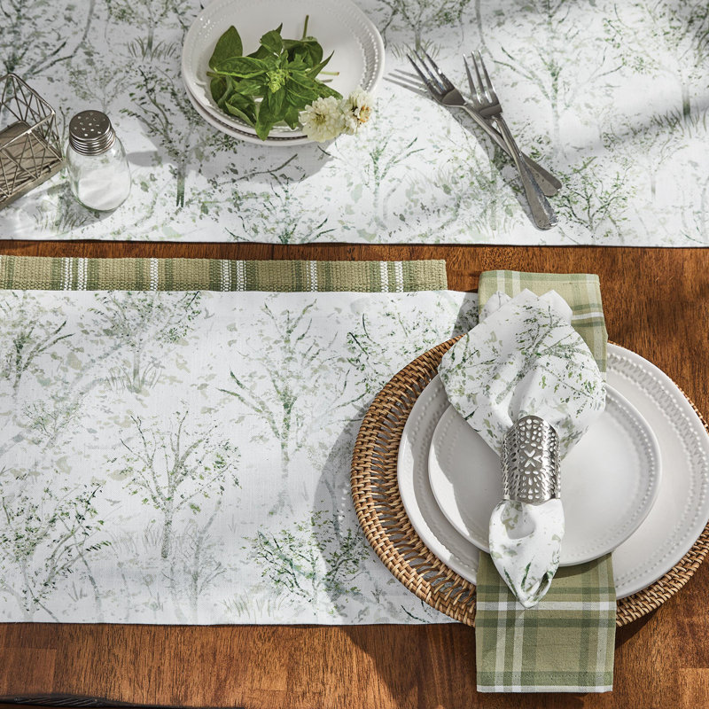 Brookgreen Green Forest Table Runner 13", 54" L x 13" W