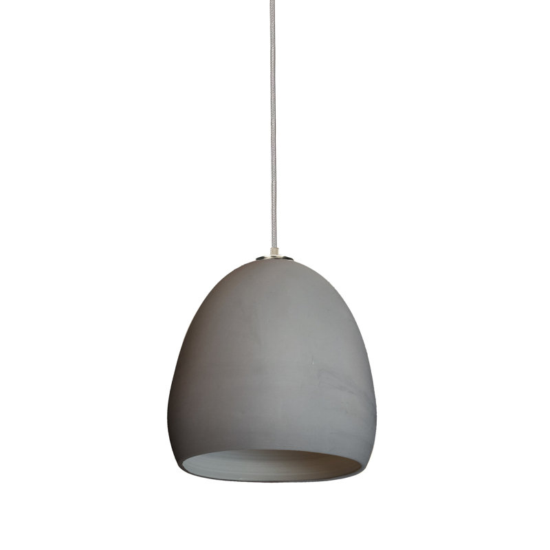 1 - Light Pendant, Black, Matte Gray, 104" H x 7" W x 7" D
