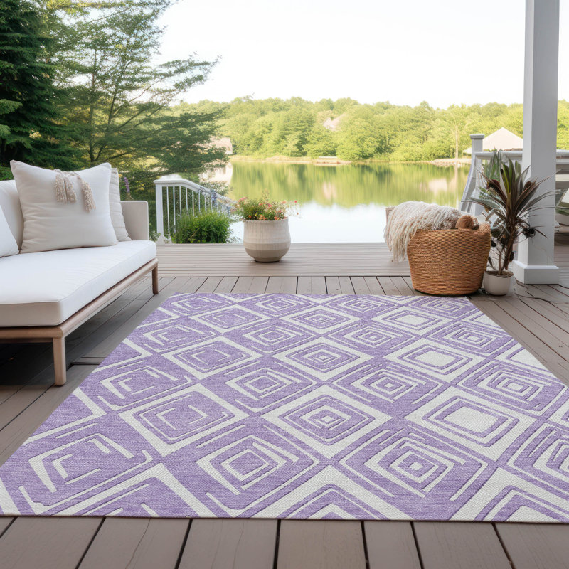 Tapis intérieur / extérieur mâle avec envers antidérapant, Rectangle 8 pi x 10 pi