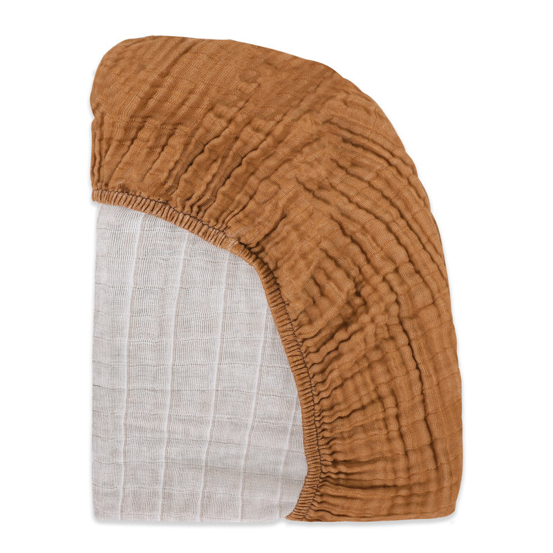 Burnt Sienna Organic Cotton Baby Crib Sheet