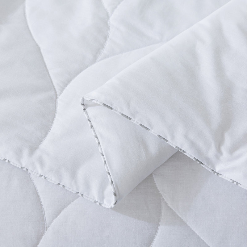 Full White Cotton Feather Fill Blanket
