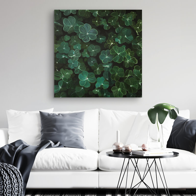 Clovers - 32"x32" art on canvas
