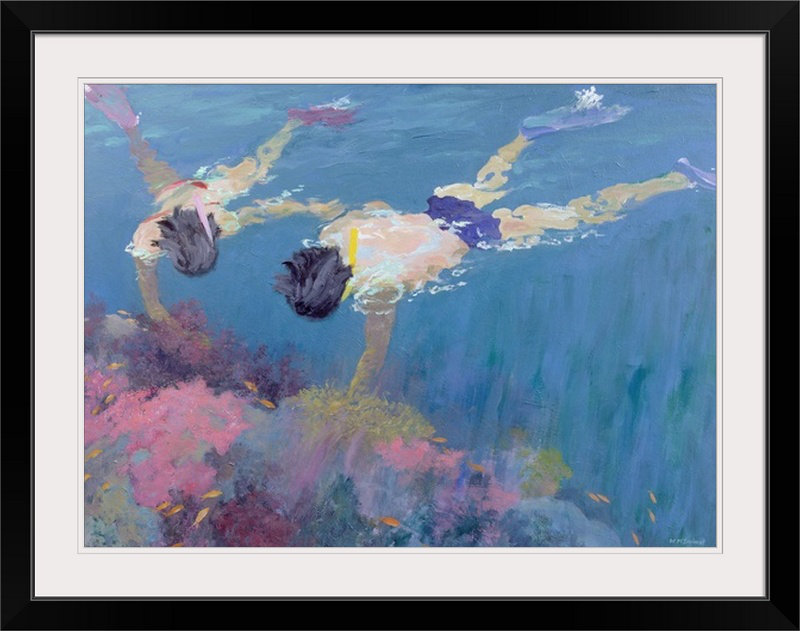 « corail ii » par william ireland, reproduction d’art, H 22 po x l 30 po x P 1,5 po, Toile