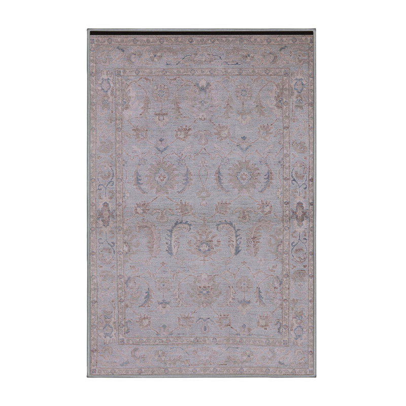 Tapis oriental gris Tristam, Tapis de couloir 2 pi x 5 pi
