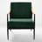 26" Wide Mid-Century Modern Green Accent Chair Comfy Sitting Chair for Living Room & Bedroom & Office-1990658363