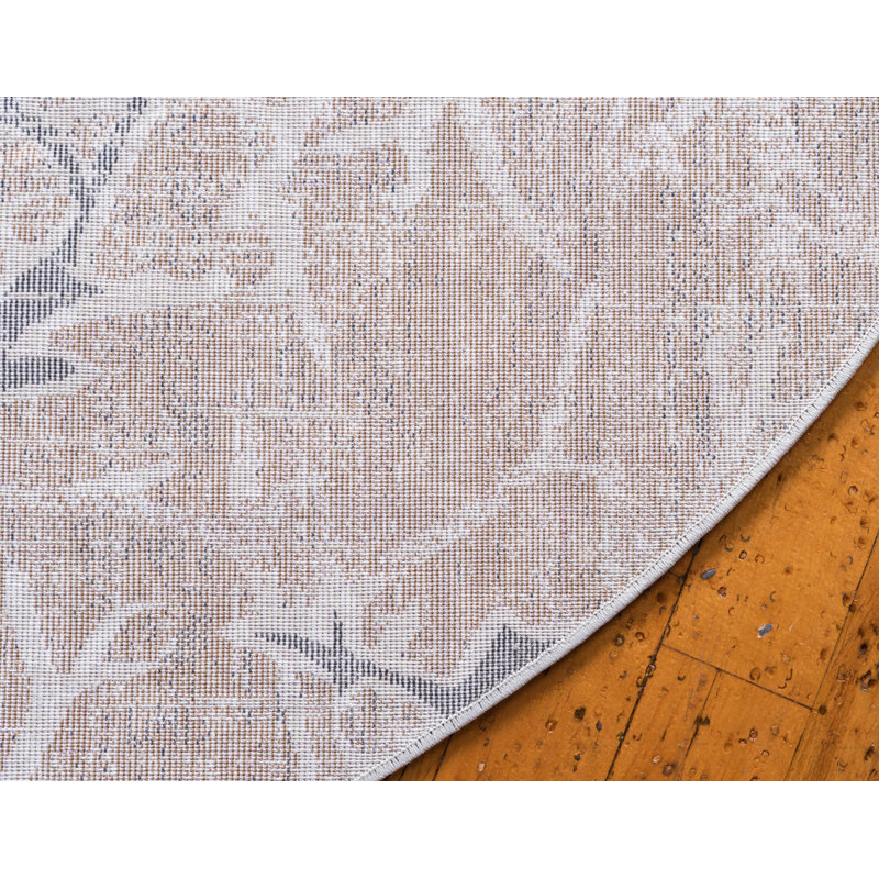 Alfieri Floral Indoor Rug, Round 6'1"