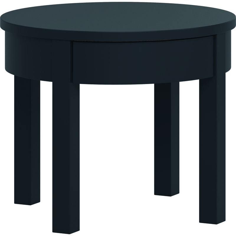Shinde Wheel Coffee Table with Storage, Black